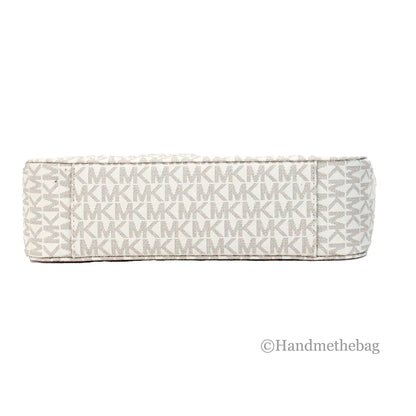 Michael Kors Signature Jet Set Vanilla Messenger Crossbody Bag