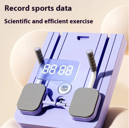 Multi-Use Fitness Board with Auto-Rebound Wheel